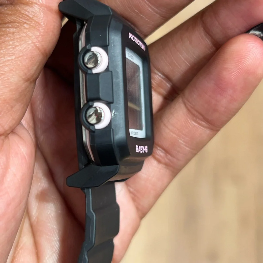 Casio Baby-G Black with Pink Accents Digital Watch
